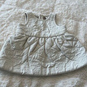Banana Republic Cream Quilted Baby Dress